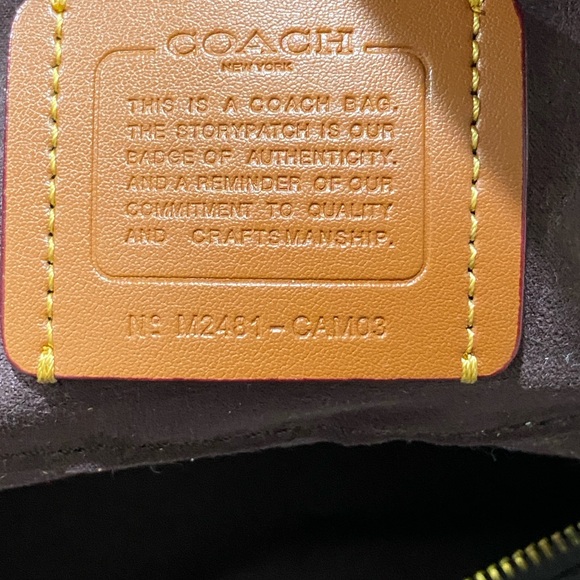 Coach Empire Carryall Bag 34 Brass/Maple Authentic - Picture 15 of 16